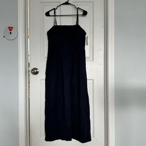 Dark blue denim Abercrombie Large Midi dress